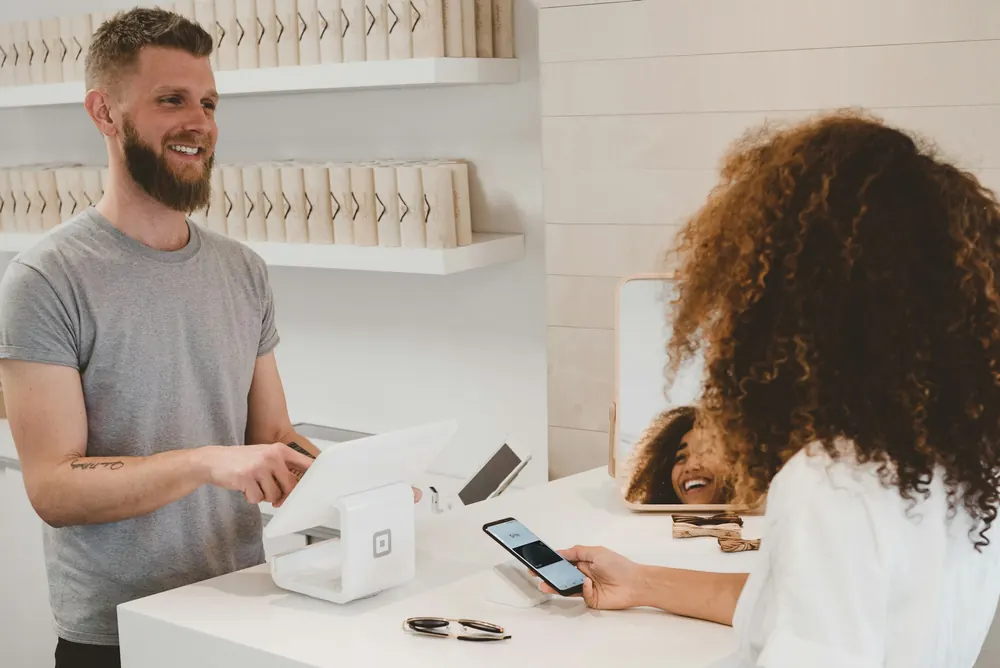 Checkout and payment terminal